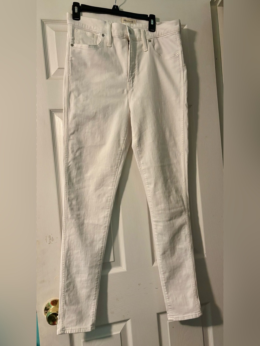 Madewell High-Rise White Denim Jeans